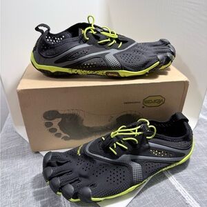 Vibram FiveFingers Black and Neon Green Footwear